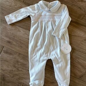 Edgehill Collection Soft Blue Baby Footie